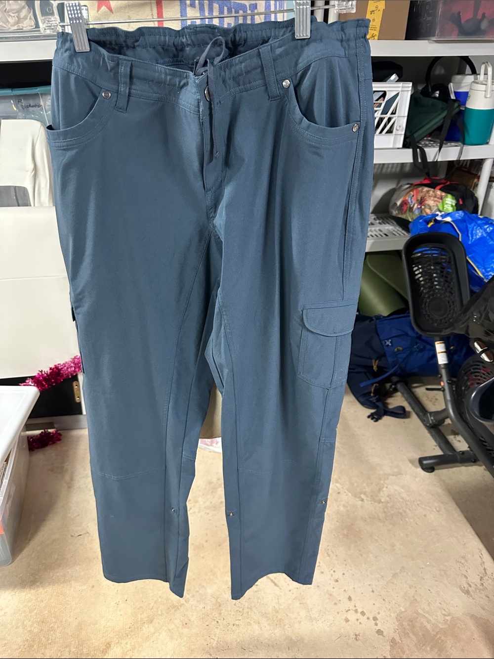 Kuhl Women's Slate Blue Drawcord Cargo Joggers